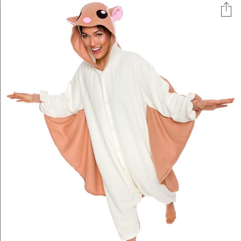 Flying squirrel onesie size L